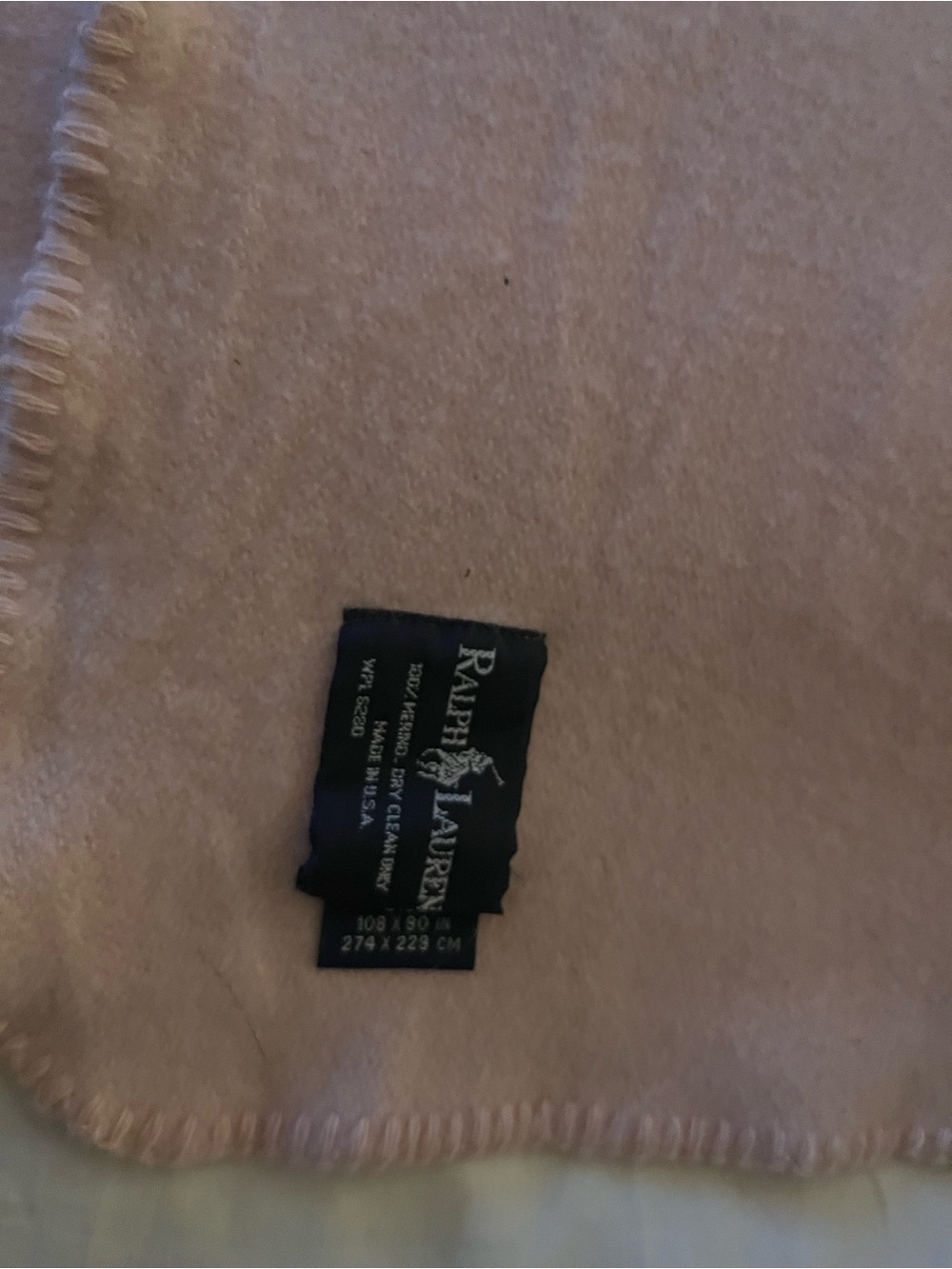 Ralph Lauren Blush Pink Women's Knit Wrap